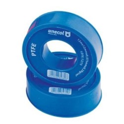 CINTA PTFE, ROLLO 12 M X 12 MM X 0,075MM. 0,28G/CM