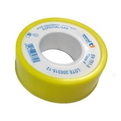 CINTA PTFE USO GAS, ROLLO 12 M X 12 MM X 0,1 MM. 0