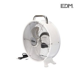 VENTILADOR SOBREMESA VINTAGE 30W 20CM BLANCO 33928