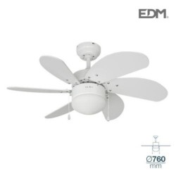 VENTILADOR DE TECHO MODELO ARAL BLANCO 50W 33985