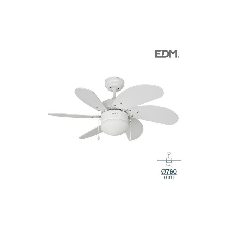 VENTILADOR DE TECHO MODELO ARAL BLANCO 50W 33985