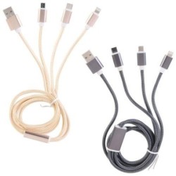 CABLE USB 3 EN 1 MICRO USB-T C HT1980 COLOR SURTID