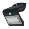 APLIQUE PARED SOLAR GUARDIAN IP44 3.2W.400LM.NEGRO