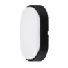 APLIQUE LED OVALADO NGO./BCO.700LM 10W 4000K IP54
