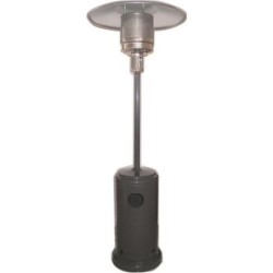 ESTUFA EXTERIORES GAS CORONA METALICA NEGRA