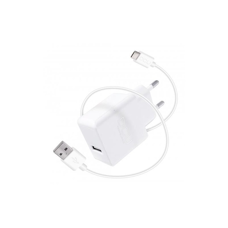 CARGADOR USB 5V 2.4A + CABLE TIPO C 1M 37250000