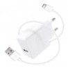 CARGADOR USB 5V 2.4A + CABLE TIPO C 1M 37250000