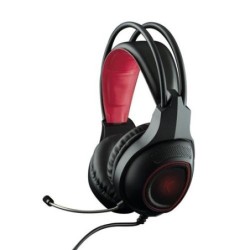 AURICULARES GAMING C/ MICROFONO NEGRO/ROJO