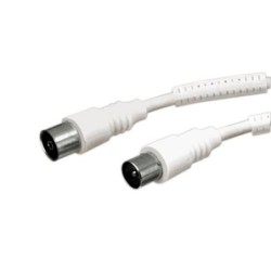 CABLE CONEXION TV BLANCA 1.5M. RG59 37.004/1.5