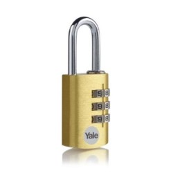 CANDADO COMBIN. ALUM. 20MM. DORADO YE3CB/20/121/GO