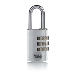 CANDADO COMBIN. ALUM. 20MM. PLATA YE3CB/20/121/S