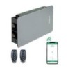 CERRADURA INVISIBLE KAMO PLATA 2 MANDOS C120PRC