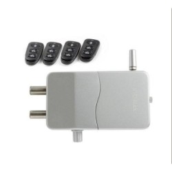 CERRADURA INVISIBLE CON MANDO A DISTANCIA PLATA