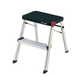 TABURETE M/2 NEGRO 2 PELDAÑOS  MD2001