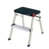 TABURETE M/2 NEGRO 2 PELDAÑOS  MD2001