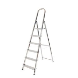 ESCALERA ALUMINIO UNICA 6 PELDAÑOS