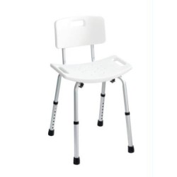 TABURETE CON RESPALDO CON PATAS TELESCOPICAS