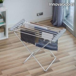 TENDEDERO ELECTRICO PLEGABLE 120W GRIS 8 BARRAS