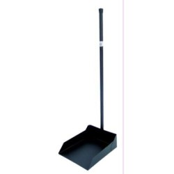 RECOGEDOR METALICO NEGRO MANGO DE 76CM. 71300