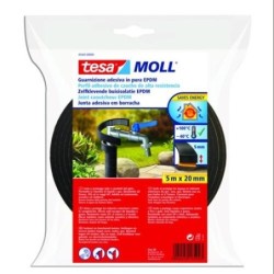 BURLETE  PERFIL CAUCHO EPDM 5X20 NEGRO 5443