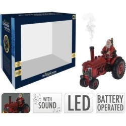 TRACTOR PAPA NOEL 28CM LUMINOSO ACD003050