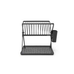 ESCURREPLATOS PLEGABLE NEGRO CAPACIDAD 13 PLATOS