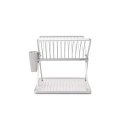ESCURREPLATOS PLEGABLE BLANCO CAPACIDAD 13 PLATOS