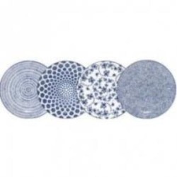 VAJILLA PORCELANA 12 PIEZAS AZUL 691700