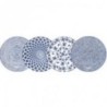 VAJILLA PORCELANA 12 PIEZAS AZUL 691700
