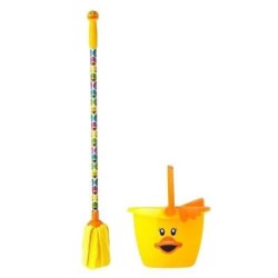 SET FREGAR INFANTIL C/PALO Y CUBO PATO 7543