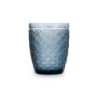 VASO VIDRIO 24 CL COLOR AZUL BLUE CAJA 6UDS