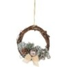 CORONA RAMAS RATAN DECORADA 15CM  AKB003040