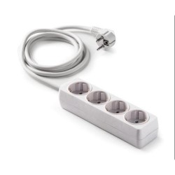 BASE 4 TOMAS/TOMA TIERRA CABLE 1.5 M. 9/504