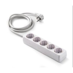 BASE 5 TOMAS/TOMA TIERRA CABLE 1.5 M. 9/505