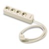 BASE 4 TOMAS/TT. C/INTERRUPTOR CABLE 1.5 M. 2628