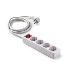 BASE 4 TOMAS/TT. CON INTERRUPTOR CABLE 3 M. 9/804