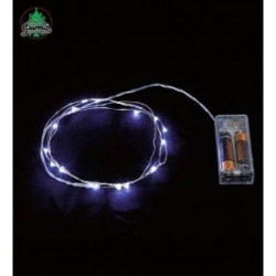 HILO 1 M. 10 LED BLANCO PILAS 22050