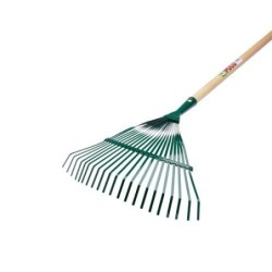 ESCOBA FIJA ACERO 130CM C/ MANGO MADERA 5022