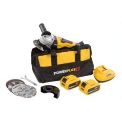AMOLADORA ANGULAR 125MM 2 BAT. 4.0AH + 8 ACC