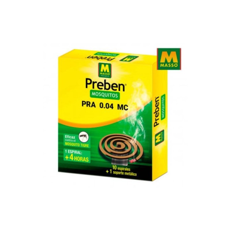 ESPIRAL ANTI-MOSQUITOS 10 UD+SOPORTE 231453