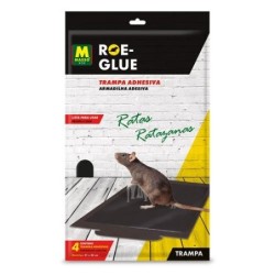 TRAMPA ADHESIVA RATAS 4 UD  ROE -GLUE 231740