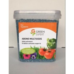 ABONO GRANULADO AZUL CUBO 3+1 KG.GREEN EXPERT