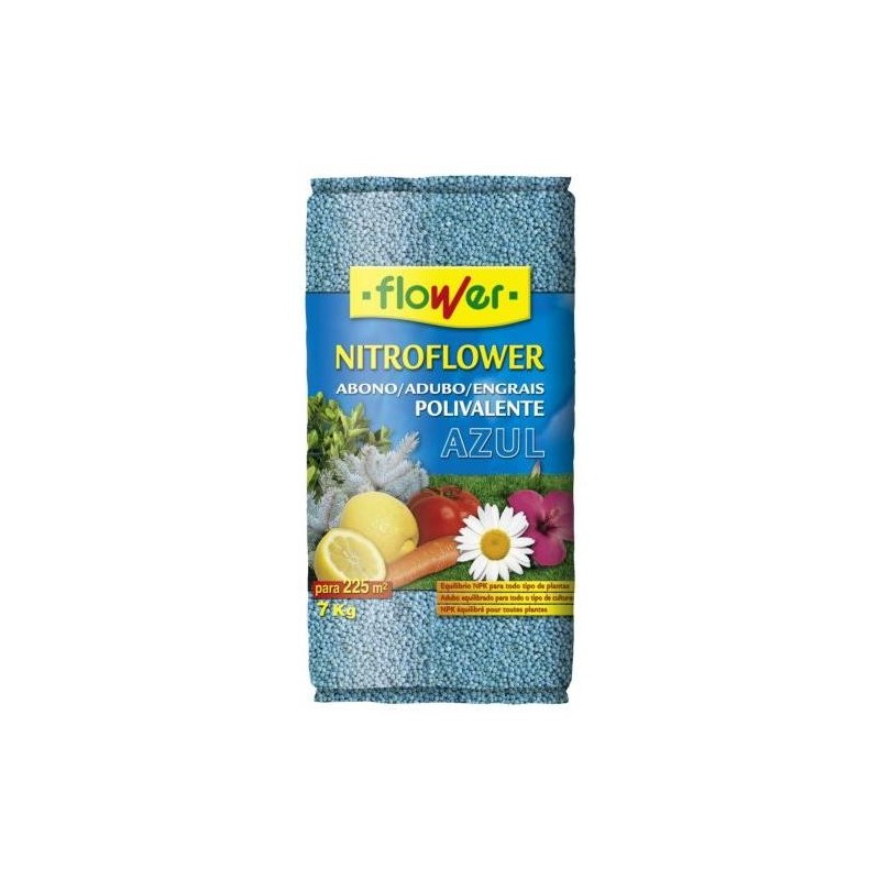 ABONO POLIVALENTE AZUL 7 KG.NITROFLOWER 10598