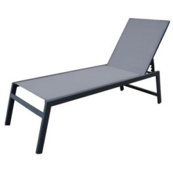TUMBONA ALUMINIO GRIS CLARO 203X64X43CM  890684