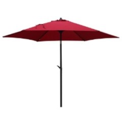 PARASOL ACERO ROJO DIAMETRO 2.7M  893414