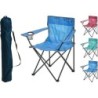SILLA CAMPING PLEGABLE METAL COLORES SURTIDOS