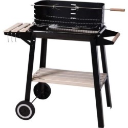 BARBACOA CARBON C.RUEDAS RECTAG.NEGRA X86000040