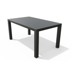 MESA RESINA JULIE 147X90CM GRAFITO 246187