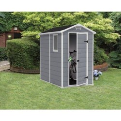 CASETA RESINA C/SUELO 130X195X198CM GRIS