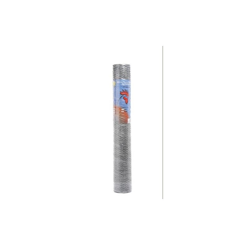 ROLLO TRIPLE TORSION GALVANIZADA N50 25X1M
